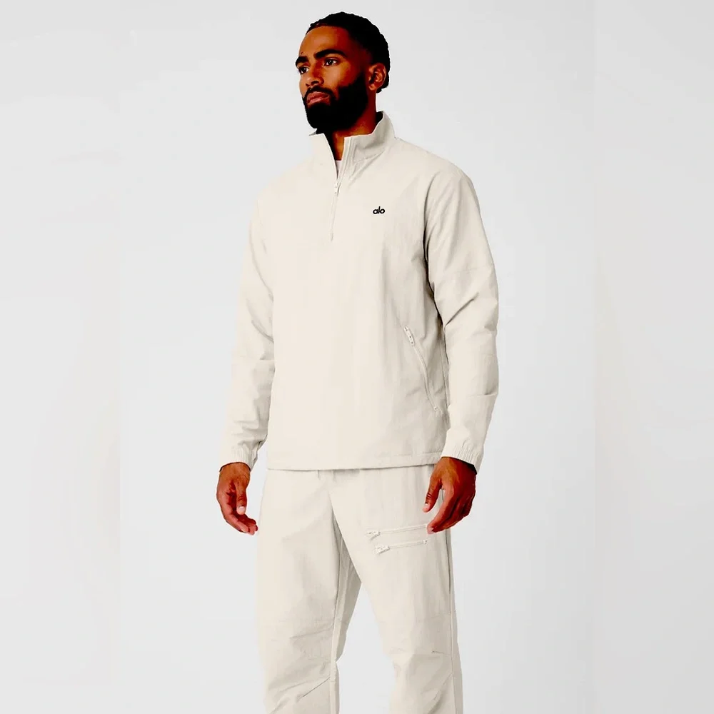 ALO Yoga | Jackets & Coats | Alo Yoga Mens Xl Takeaway Track Pullover  Bonecolored | Poshmark